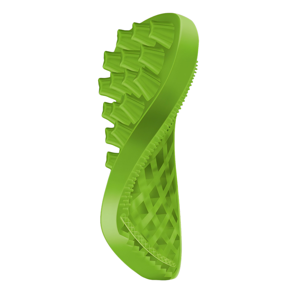 Pet+Me Soft Silicone Brush for Small Dog/Longhair Cat (Green)