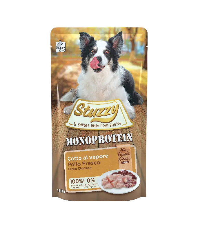 Stuzzy Dog Pouch Grain Free Monoprotein Chicken (Min Order 150g- 12pcs)[Weight - 150g]