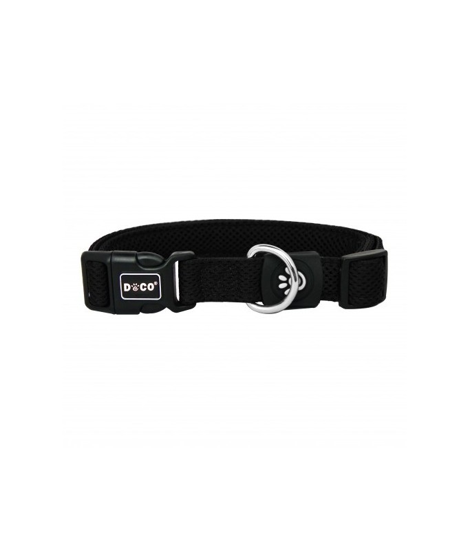 Doco Puffy Mesh Collar (DCA102)[Color - Black, Size - XS]