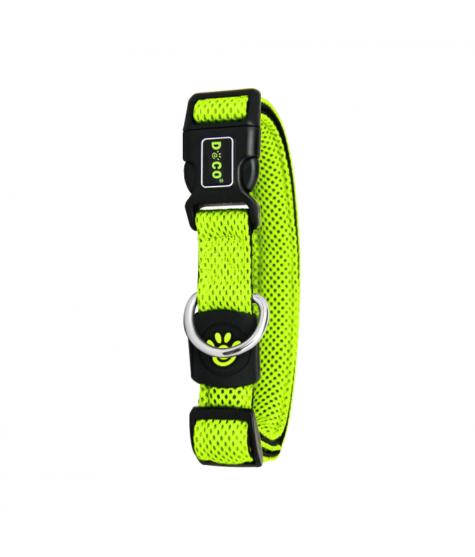 Doco Puffy Mesh Collar (DCA102)[Size - M, Color - Lemon]