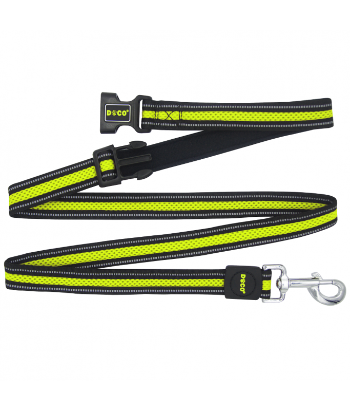 DOCO® Athletica Easy-Snap Air Leash 6ft (DCA1372)[Size - M/L, Color - Safety Lime]