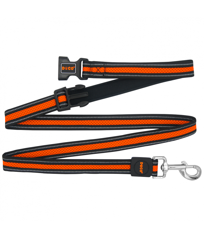 DOCO® Athletica Easy-Snap Air Leash 6ft (DCA1372)[Size - S, Color - Safety Orange]