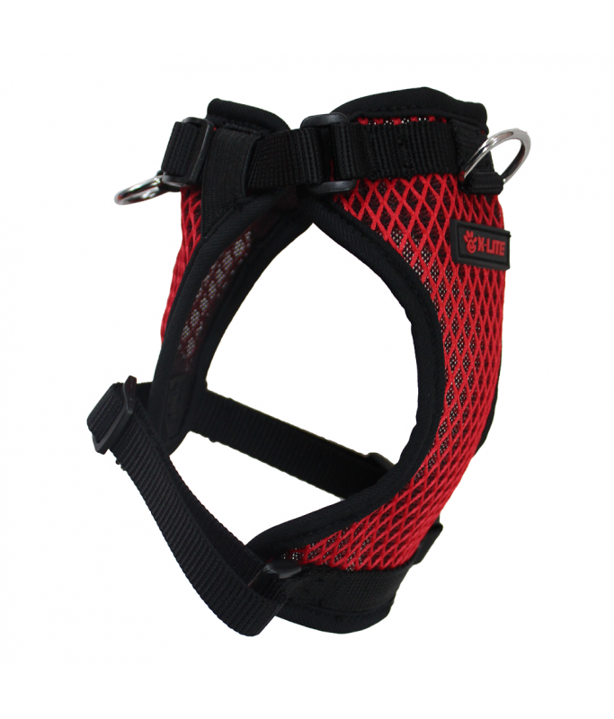 DOCO® Front Range Diamante Mesh  X- LITE Dog Harness (DCA318)[Color - Maroon, Size - S]