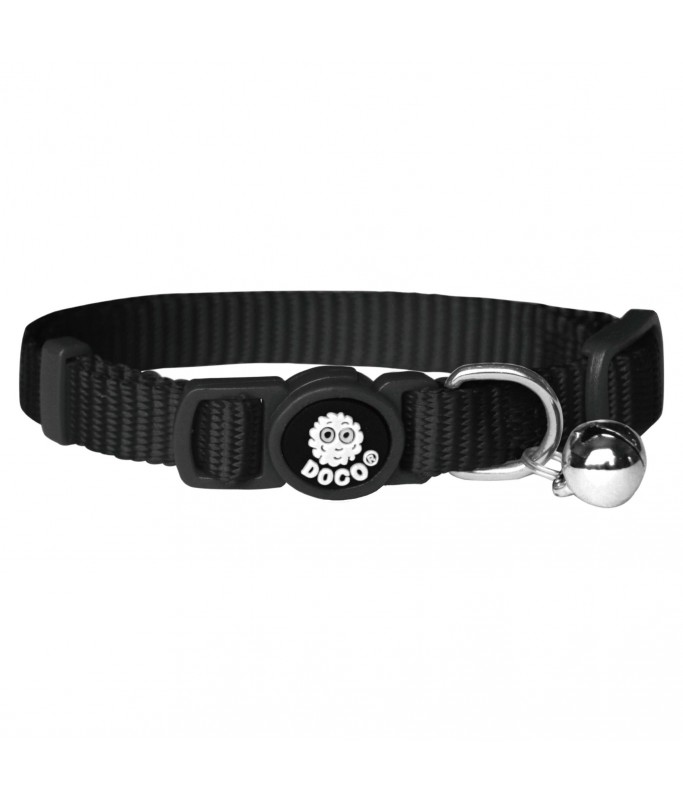Doco Signature Cat Collar 1 x 19 - 31 cm - XS [Color - Black]