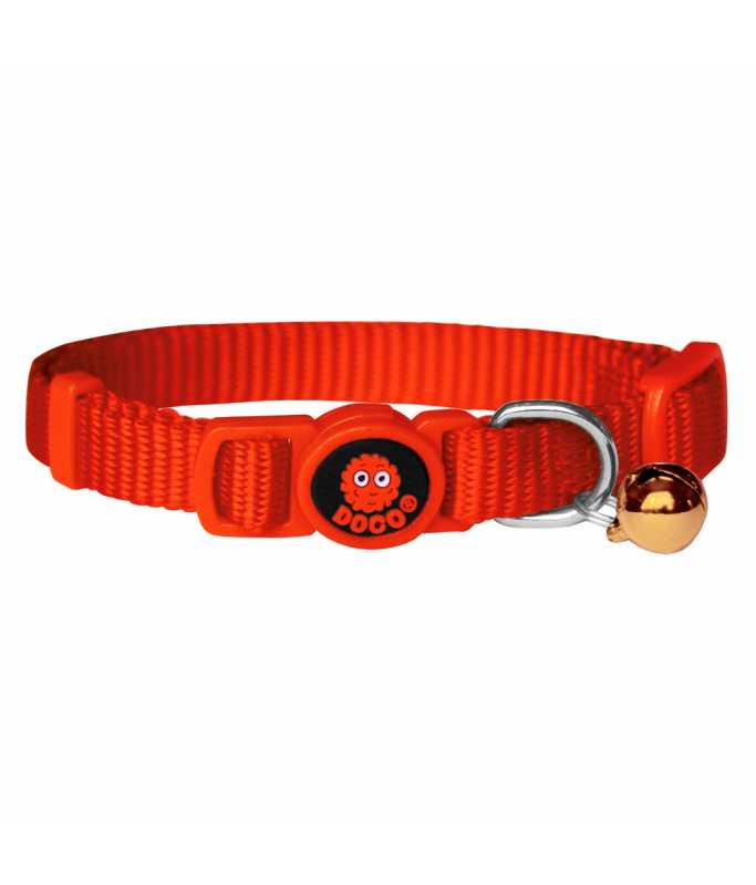 Doco Signature Cat Collar 1 x 19 - 31 cm - XS (DCAT001)[Color - Safety Orange]