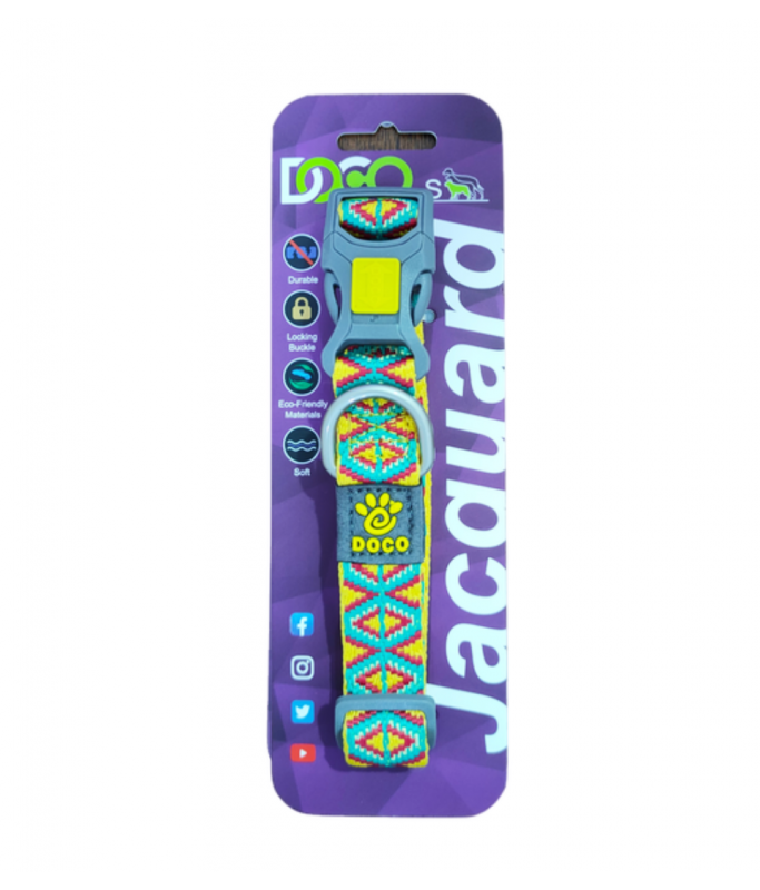 DOCO® Stitched- Weaved Dog Collar (DCJ002)[Size - M, Color - D16]