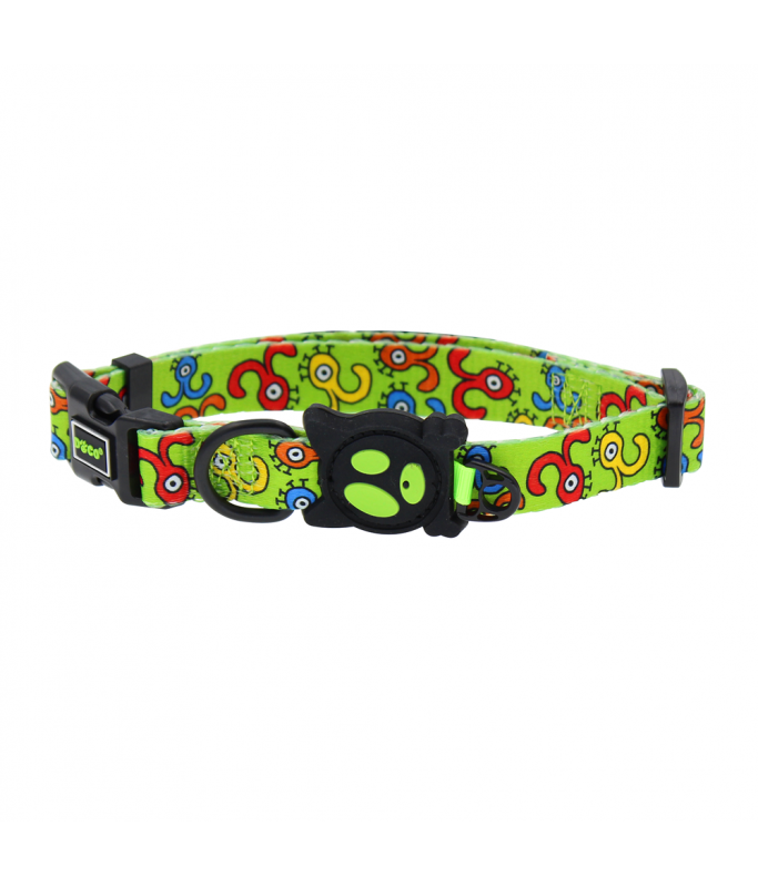 DOCO LOCO Collar - (DCL002)[Texture - Green Monster, Size - L]