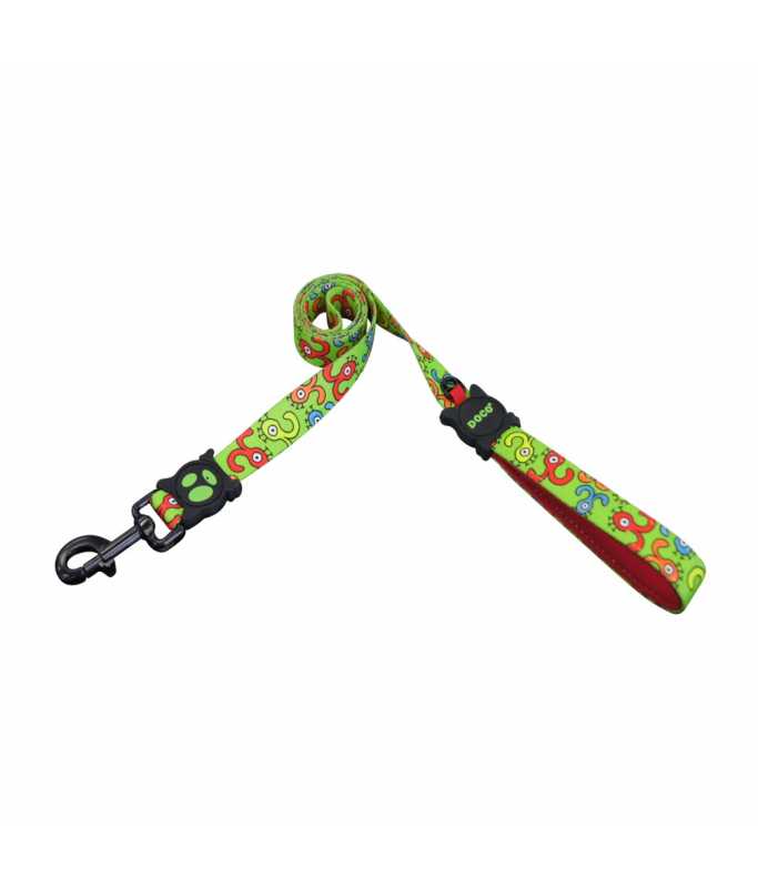 DOCO® LOCO Leash - 4ft (DCL1048)[Texture - Green Monster, Size - L]