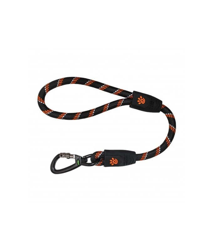 DOCO Reflective Traffic Rope Leash - Click & Lock Snap - 20 inch (Large)-DCROPE5020[Color - Orange]