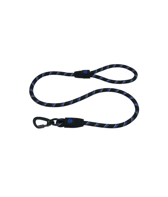 Doco 5ft Reflective Rope Leash With Click & Lock Snap (DCROPE5060)[Color - Blue, Size - S]