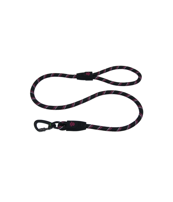 Doco 5ft Reflective Rope Leash With Click & Lock Snap (DCROPE5060)[Color - Purple, Size - S]