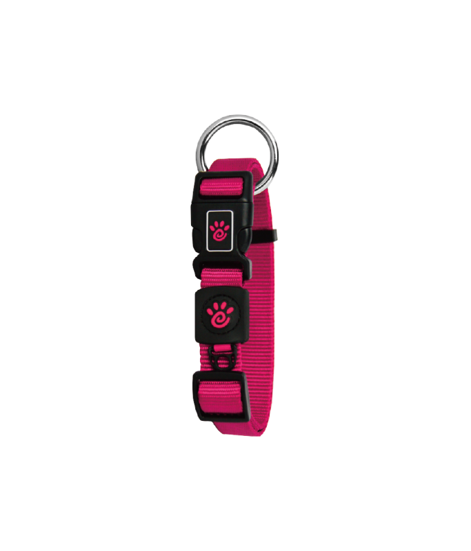 DOCO Signature O - Ring Collar - 1.5 x 28-43cm[Color - Pink, Size - S]