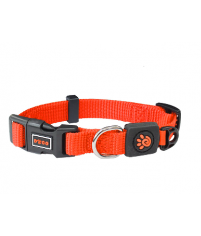 DOCO Signature O - Ring Collar - 2.5 x 40-62cm[Color - Safety Orange, Size - L]
