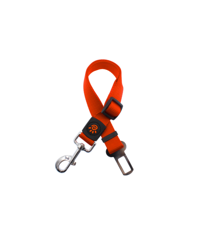 Doco 28 & Signature Dog Car Safety Belt (2.5 x 70 cm) - Size-L [Color - Safety Orange]
