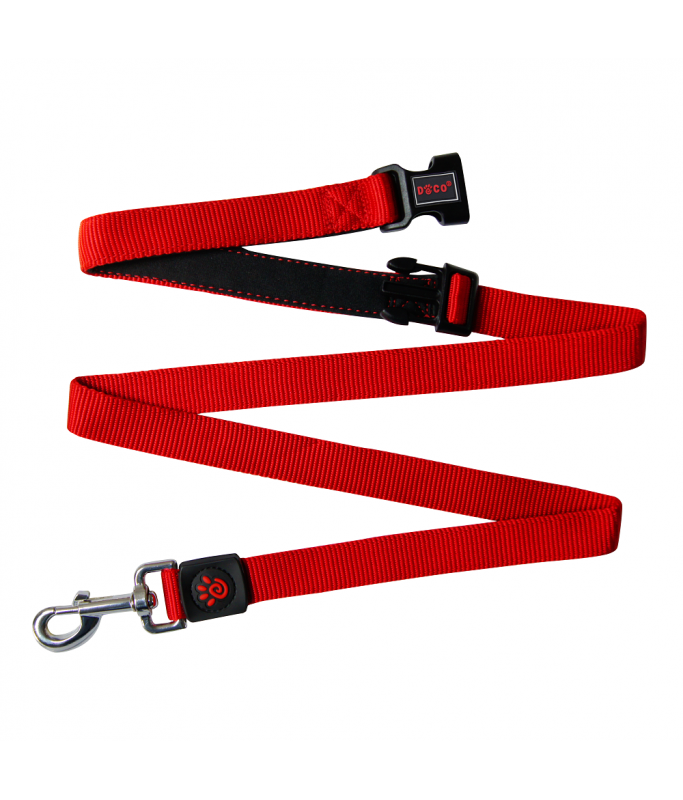 DOCO® Easy-Snap -HANDS FREE Leash 6ft (DCS2072)[Color - Maroon, Size - L]