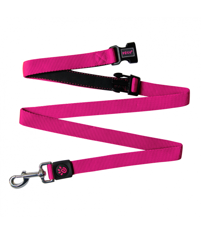 DOCO® Easy-Snap -HANDS FREE Leash 6ft (DCS2072)[Color - Pink, Size - M]