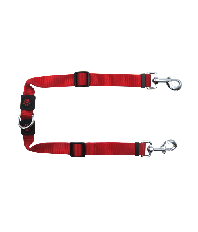 DOCO® Signature Coupler Nylon Dog Leash - Adjustable Length (DCSX2)[Color - Maroon, Size - M]