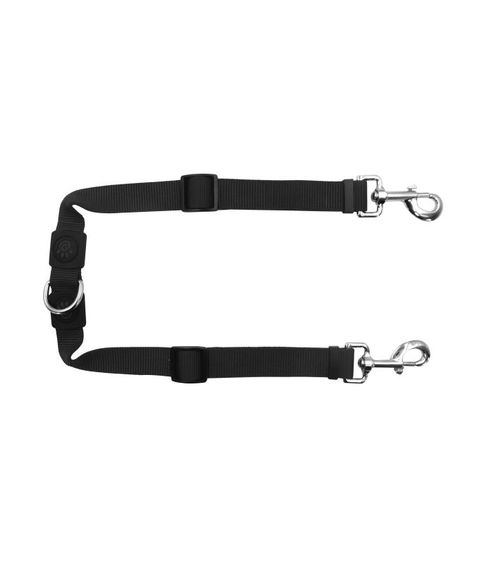 DOCO® Signature Coupler Nylon Dog Leash - Adjustable Length (DCSX2)[Color - Grey, Size - L]