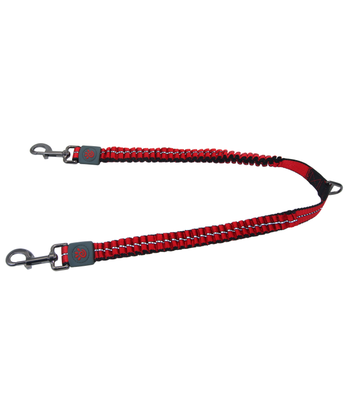 DOCO® VARIO Bungee Coupler Nylon Dog Leash - BUNGEE CORD (DCVX2)[Color - Maroon, Size - M]