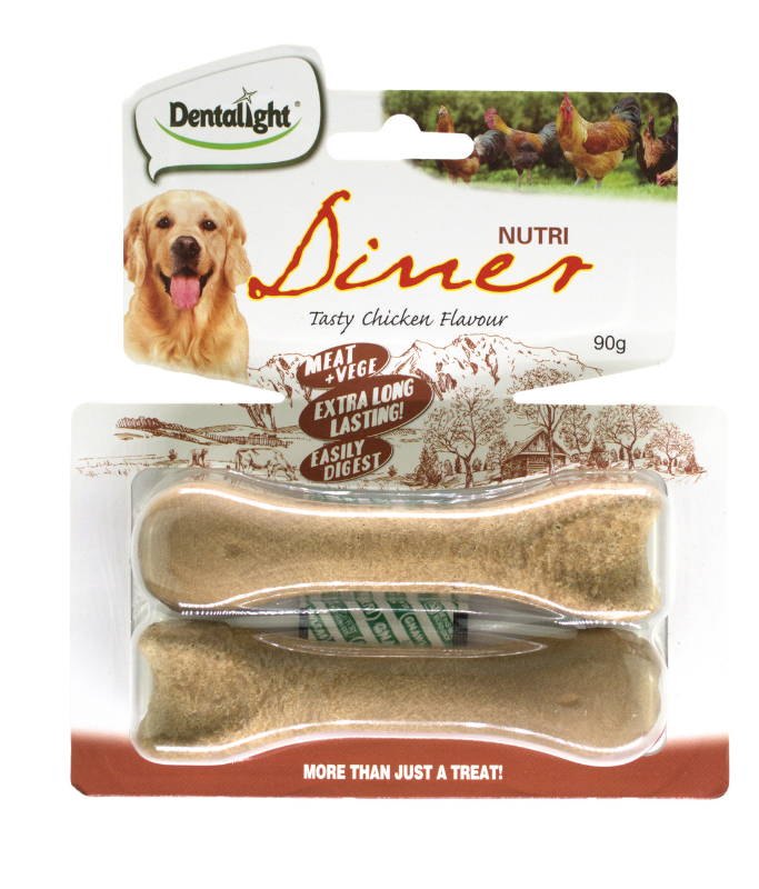 Dentalight 4.5" Nutri Diner Dog Treat 90g (2pcs) - Chicken Flavour