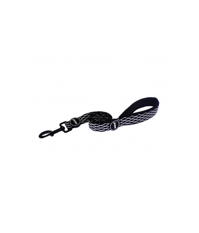 DOCO Diamante Leash With Handle 4ft (DPN1048) - 2.5 X 120cm[Color - Black, Size - M]