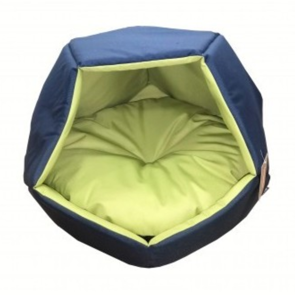 Empets Cubby House With Cushion  Basic Duo (60x60x44cm)[Dimension - 60x60x44cm, Color - Green & Blue]