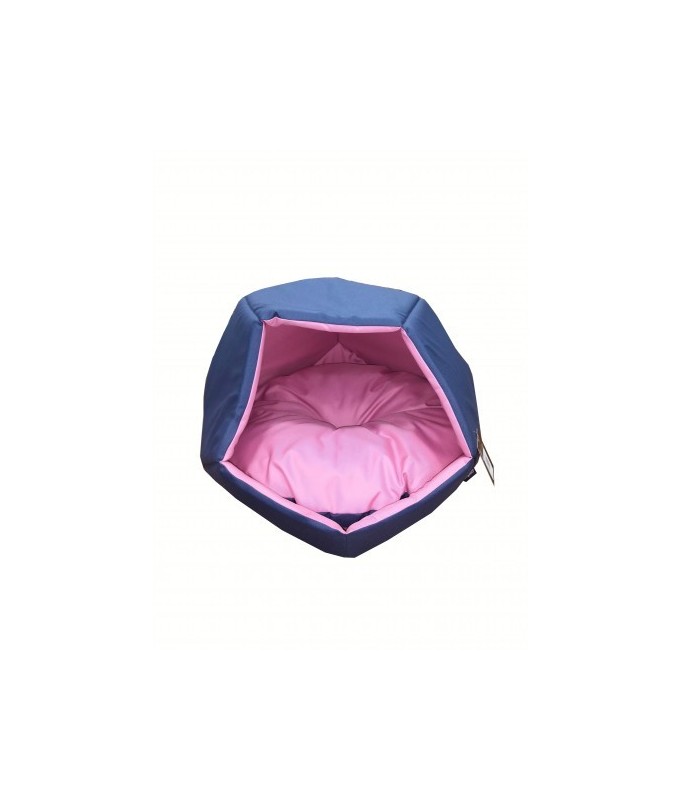 Empets Cubby House With Cushion  Basic Duo (60x60x44cm)[Dimension - 60x60x44cm, Color - Pink & Blue]