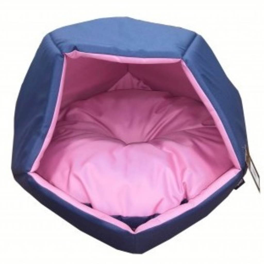 Empets Cubby House With Cushion  Basic Duo (60x60x44cm)[Dimension - 60x60x44cm, Color - Pink & Blue]