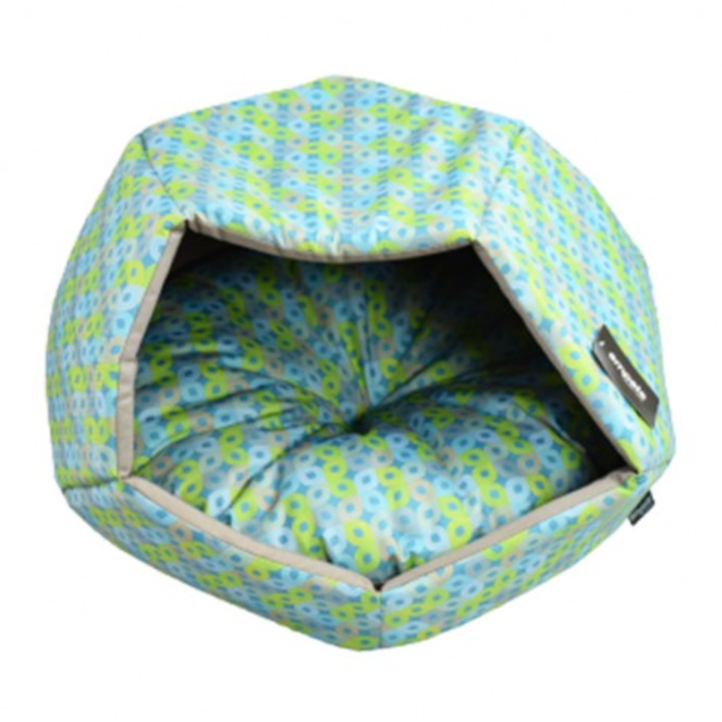 Empets Cubby House With Cushion  Modern (60x60x44cm)[Dimension - 60x60x44cm, Texture - Printed Light Green]