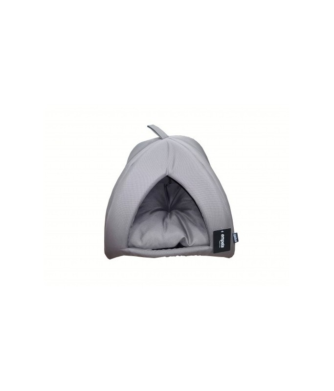 Empets Igloo House With Cushion Basic[Dimension - 43x43x35cm, Color - Dark Grey]