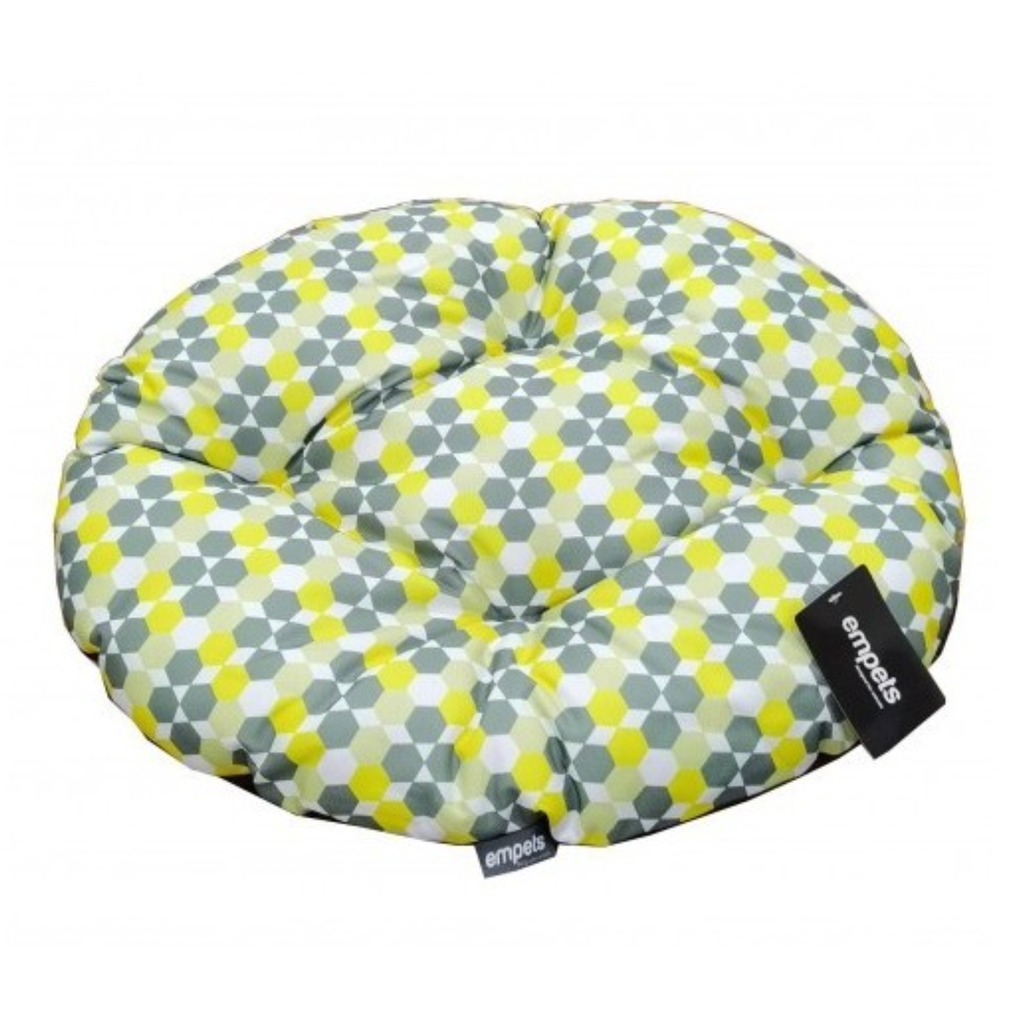 Empets Oval Cushion Modern[Dimension - 78x66cm, Texture - Printed Green]