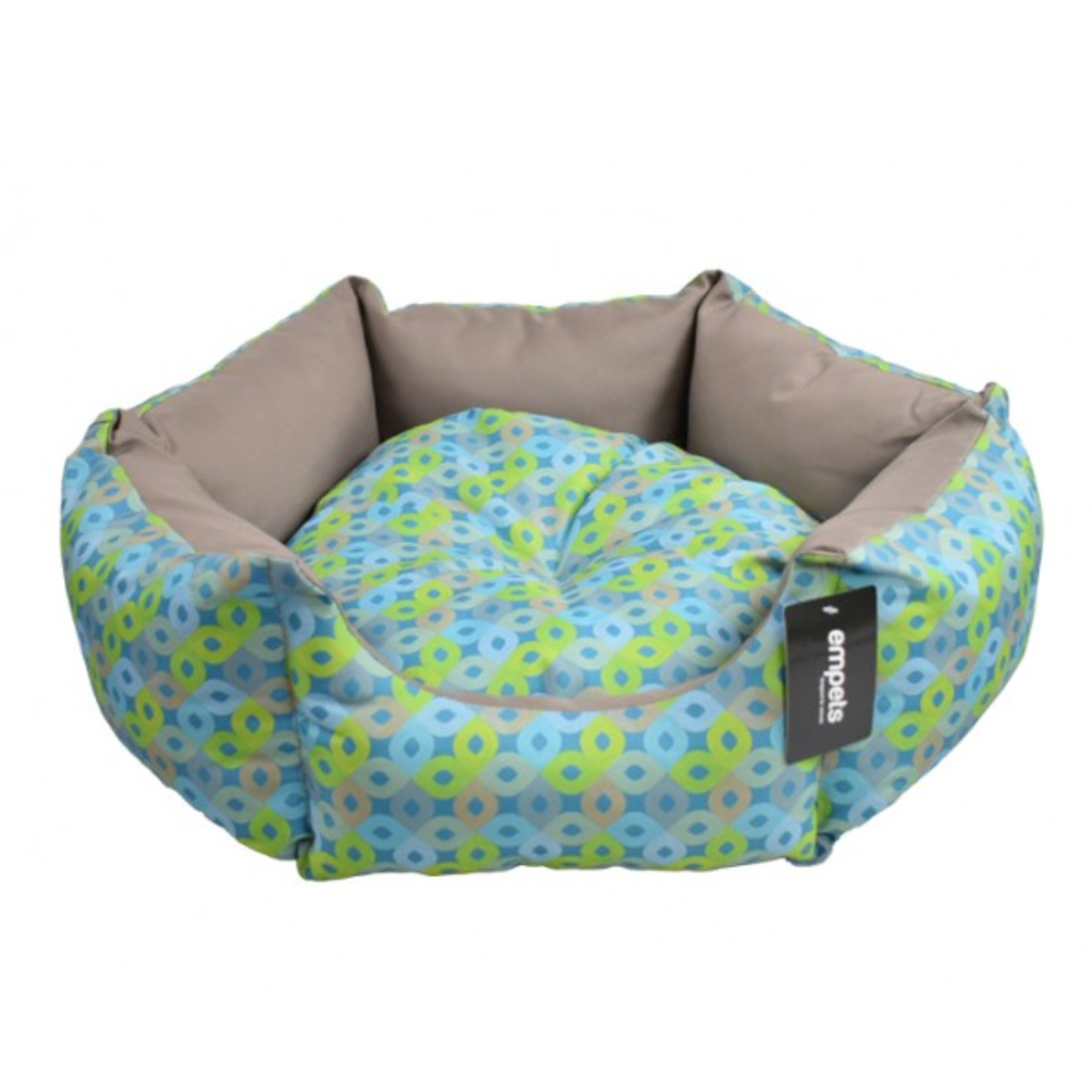 Empets Venus Bed Modern[Dimension - 55x55x20cm, Texture - Printed Green]