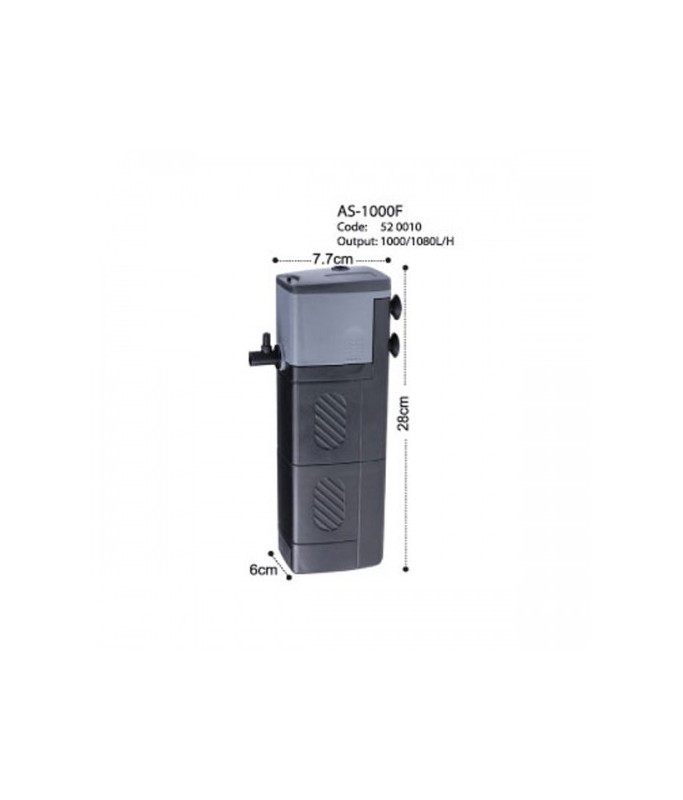 KW Zone Astro AS Internal Filter[Model - 1000F, Max Output - 1080L/H]