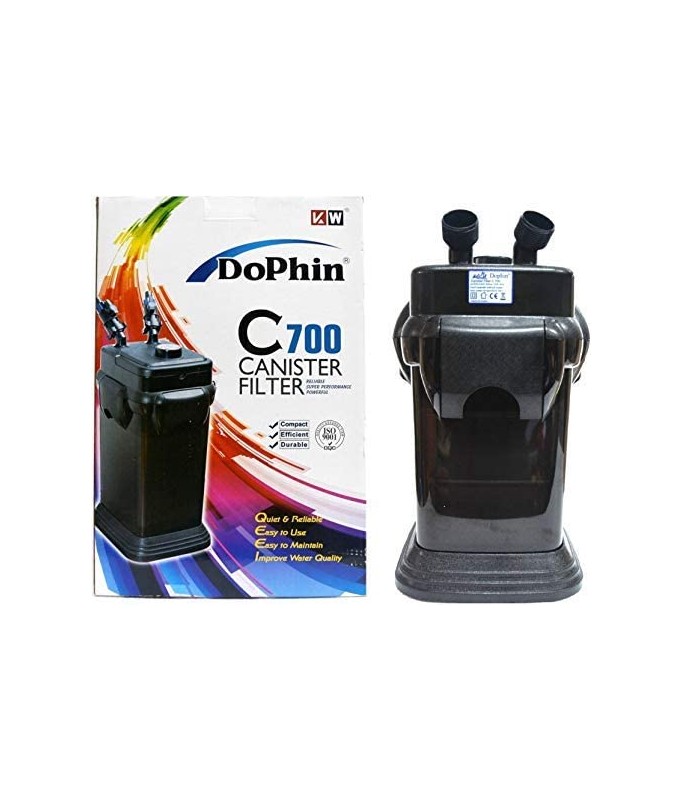 KW Zone Dophin Canister Filter[Options - Without UV, Model - FDC700, Max Output - 700L/H]