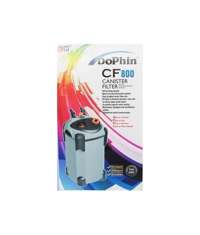 KW Zone Dophin Canister Filter With UV[Model - FDCF800, Max Output - 850L/H]