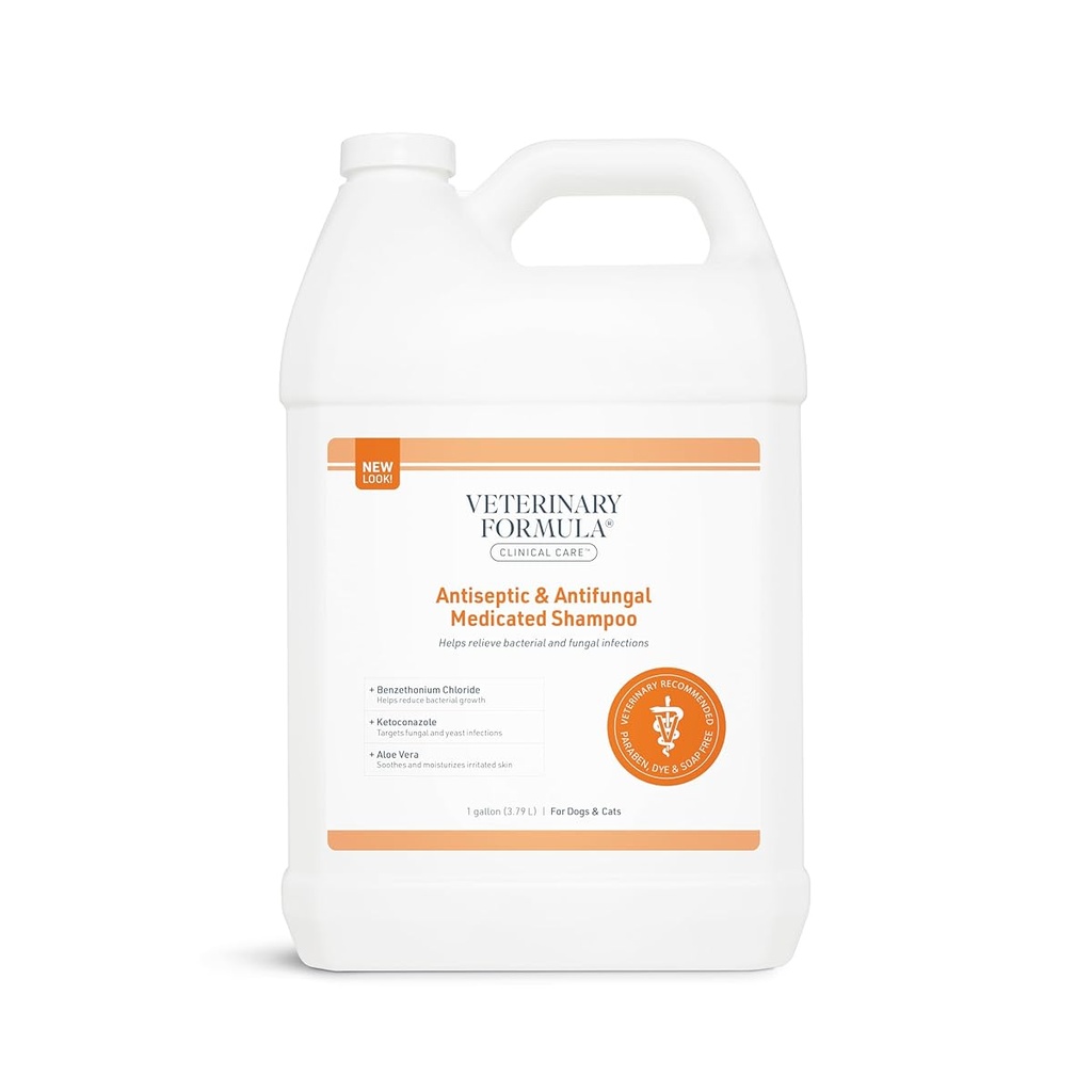 Synergy Labs VFCC Antiseptic & Antifungal Medicated Shampoo 3.79L (1 gallon) [Volume - 3.79 L]
