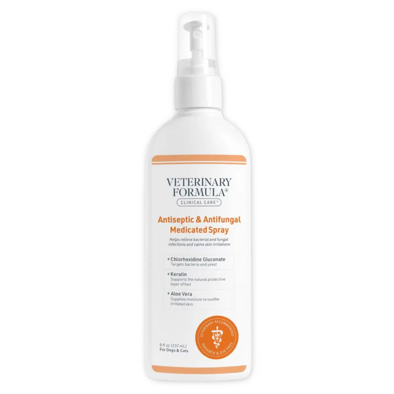 Synergy Labs Veterinary Formula Clinical Care Antiseptic & Antifungal Spray For Dogs & Cats [Volume - 236ml]