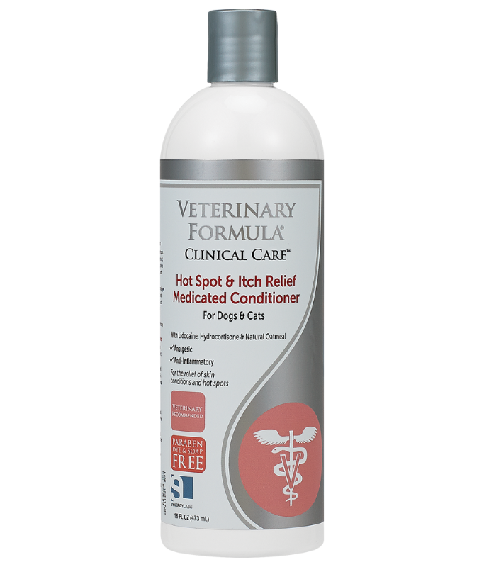 Synergy Labs VFCC Hot Spot & Itch Relief Medicated Conditioner 473ml (16oz) [Volume - 473ml]