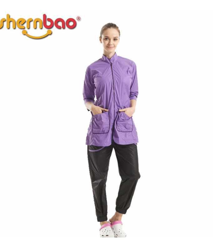 Shernbao Professional Grooming Apparel-GA-06[Color - Purple, Size - L]