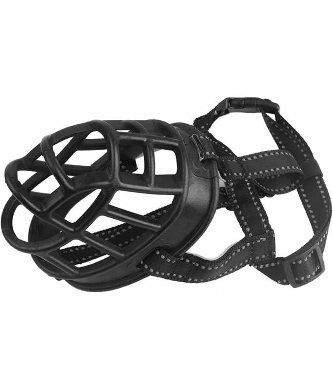 Golden Panda Silicone Muzzle, Black[Size - S]