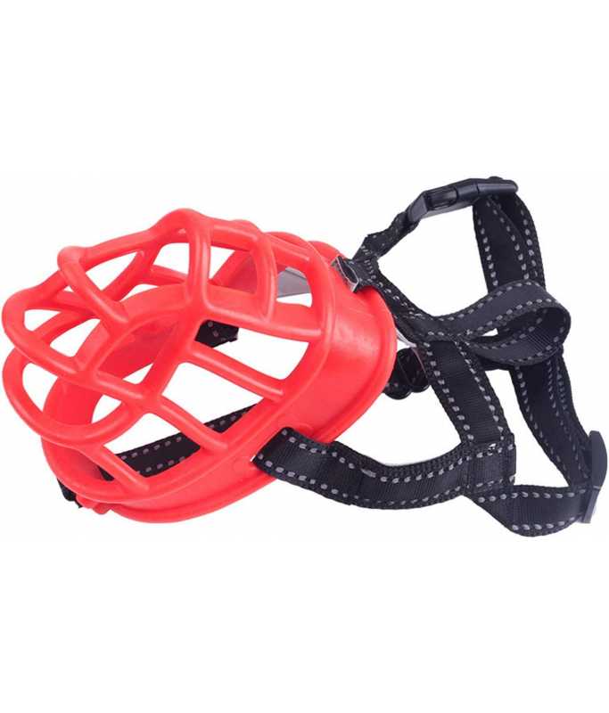 Golden Panda Silicone Muzzle, Red[Size - L]