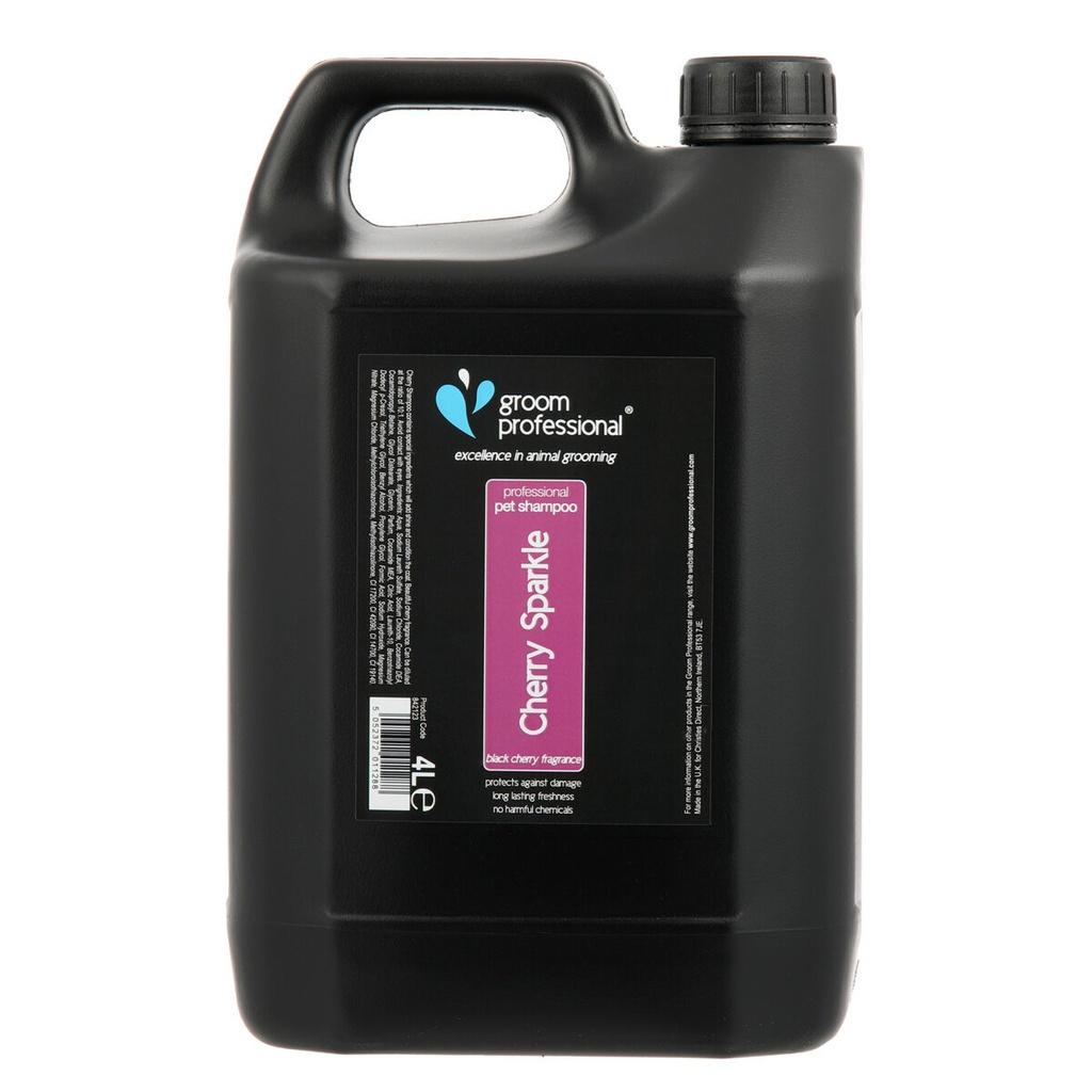 Groom Professional Cherry Sparkle Shampoo[Volume - 4 litre, Flavor - Black cherry]