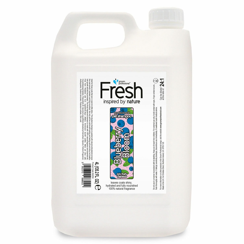 Groom Professional Fresh Blueberry Bloom Shampoo[Volume - 4 litre]