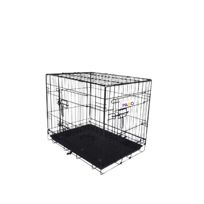 Pado Double Door Dog Crate with Mesh Floor, 61x44.5x51.5cm