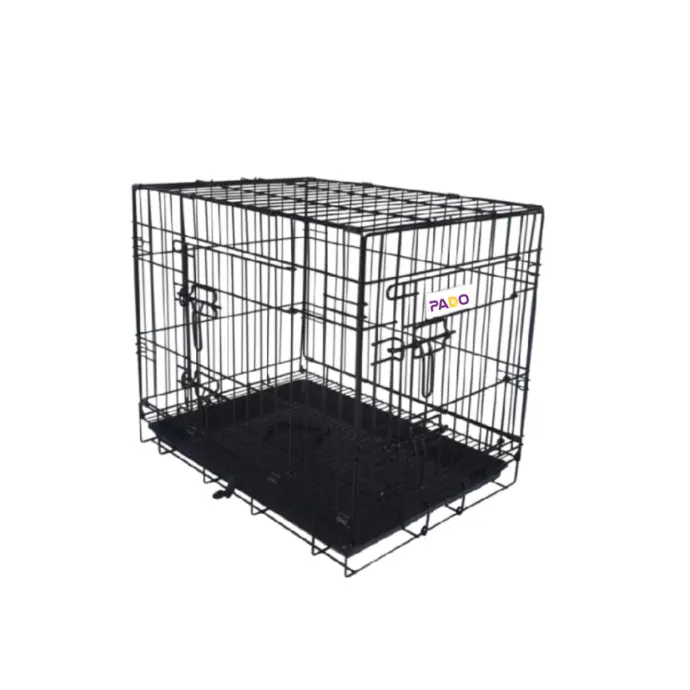 Pado Double Door Dog Crate with Mesh Floor, 123x76x83cm
