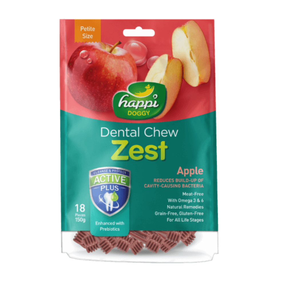 Happi Doggy Dental Chew Zest-Apple-2.5