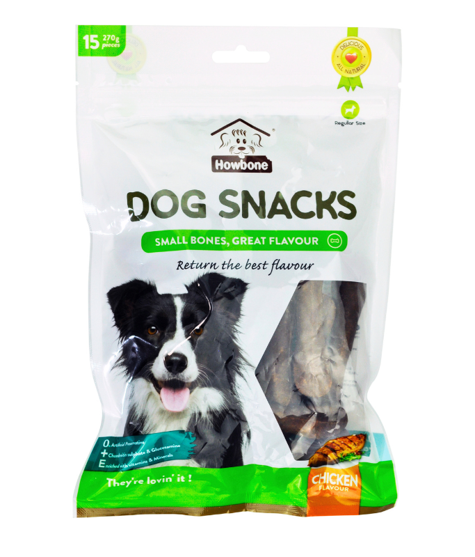 Howbone Dog Snack -Small Bone 270g (15pcs/pack) - Chicken