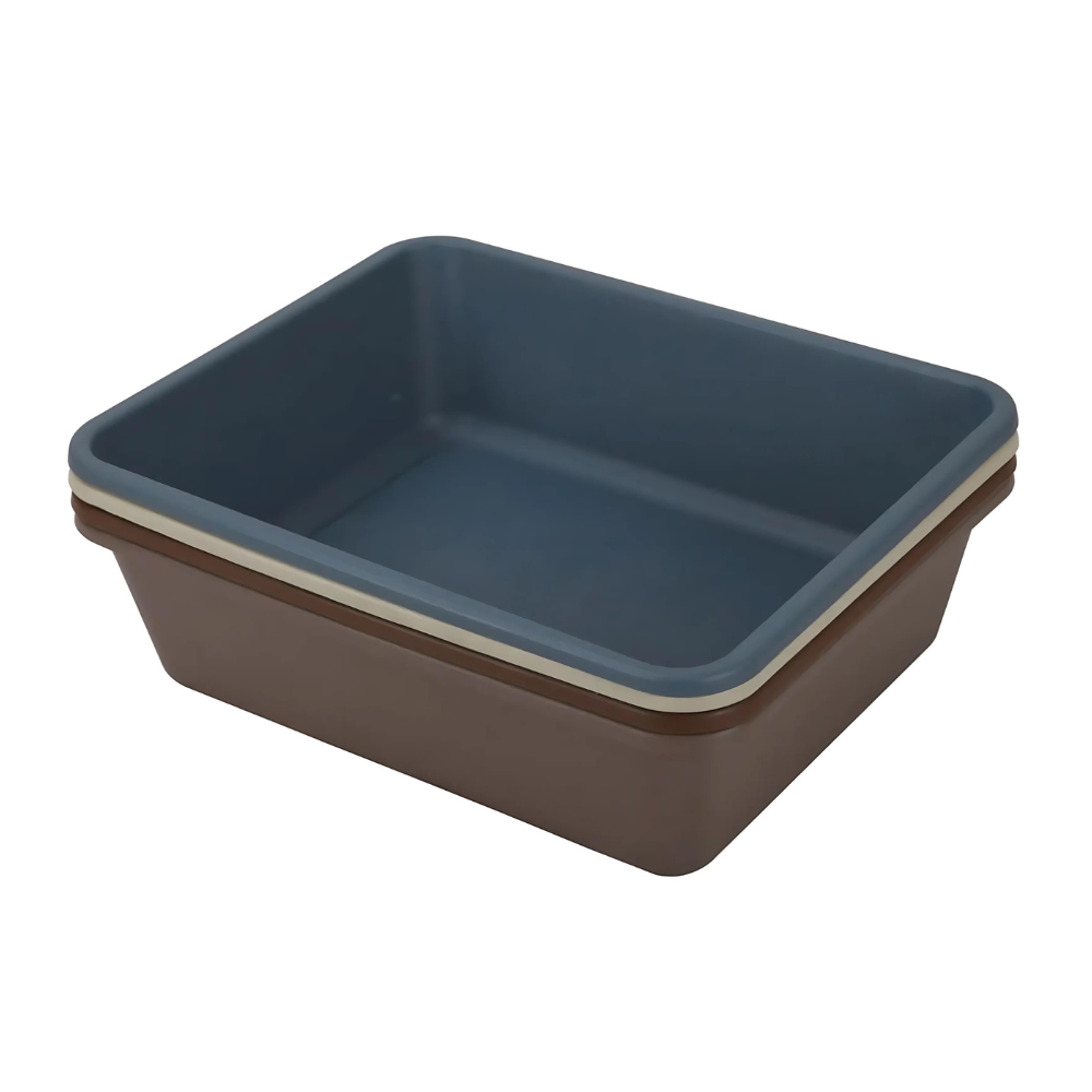 Pet Mode Plastic Cat Litter Tray[Dimension - 40 x 30 x 10.5cm, Size - M]