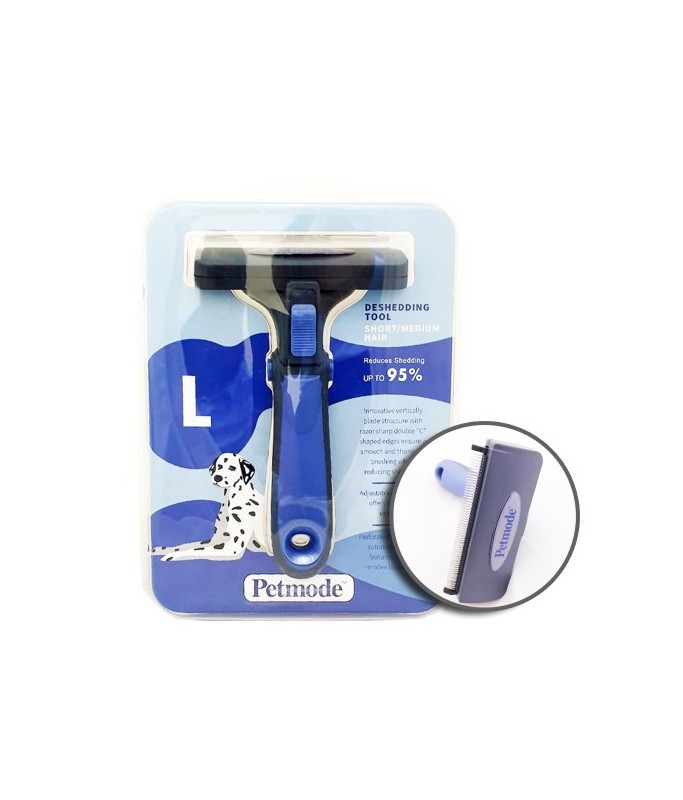 Pet Mode Deshedding Tool for Short/Medium Dog[Size - L]