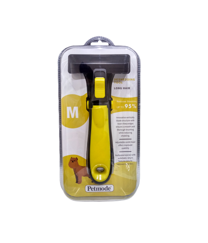 Pet Mode Deshedding Tool for Long Hair Dog[Size - M]